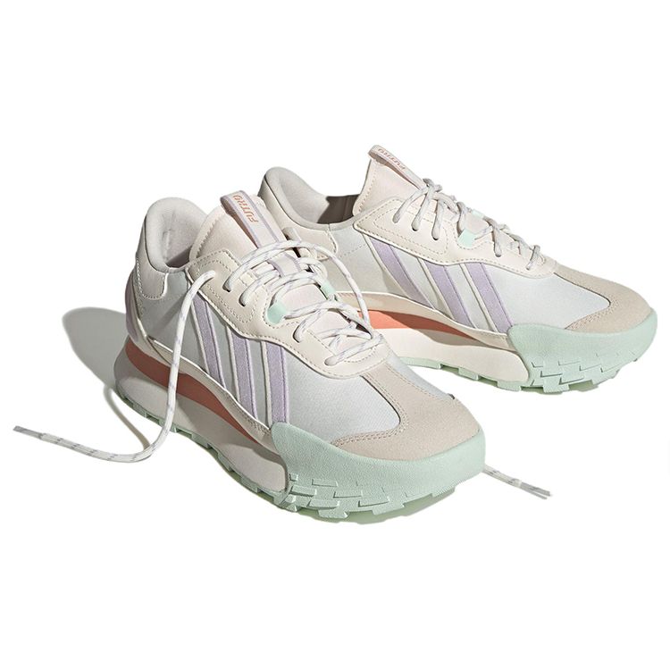 Adidas Neo Futro Mixr Leather Retro Classic Slip-Resistant Low-Top Lifestyle Shoes Women sneaker White Purple ID4967