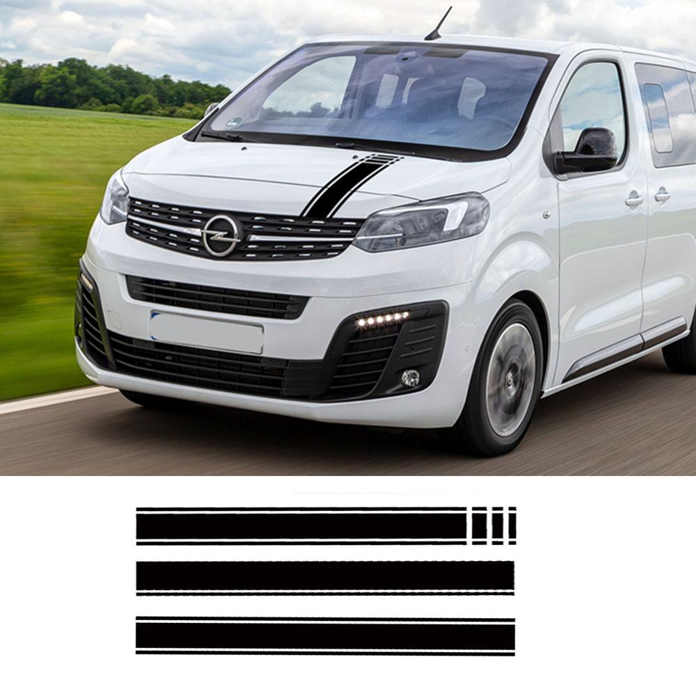 Car Hood Cover Engine Stickers For Peugeot Traveller Opel Zafira Life Camper Van Bonnet Graphics Vinyl Decal Tuning Accessories