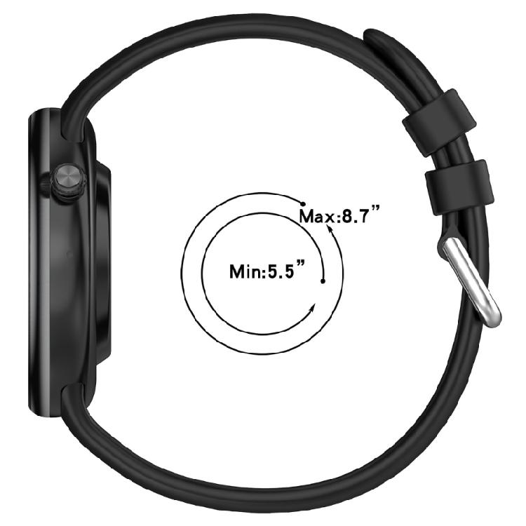 Adjustable Waterproof Silicone Watch Band Quick Release Mechanism Perforated Silicone Accessory Suitable for Smartwatch