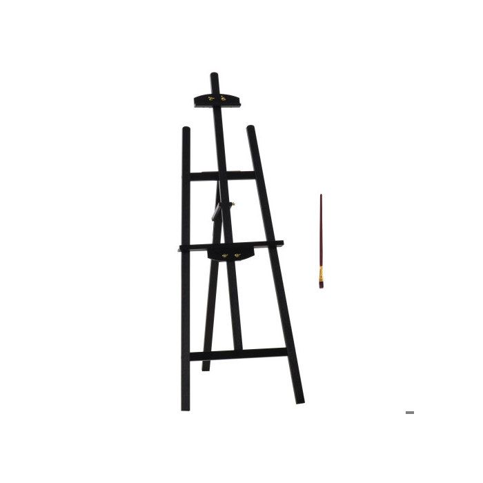 HOMCOM Chevalet en bois de pin, pliable & réglable à 90°, chevalet assis et debout pour la peinture artistique
