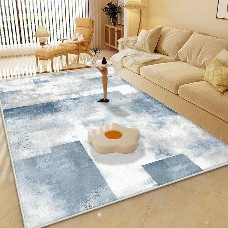 Modern Simple Style Plain Colour Carpet Living Room Non-slip Light Luxury Cute Girl Room Decor Rug Soft Washable Sofa Table Mat