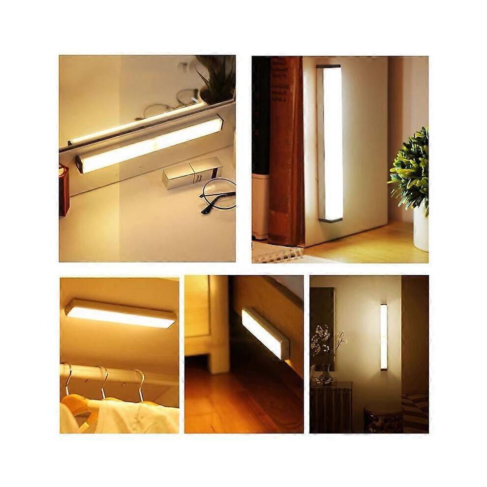 Set of 3 LED Lights, Wireless, USB Rechargeable, Magnetic, Motion Sensor, Portable. Closet Lamp, Portable Emergency Lamp, Children's Night Light, Livi