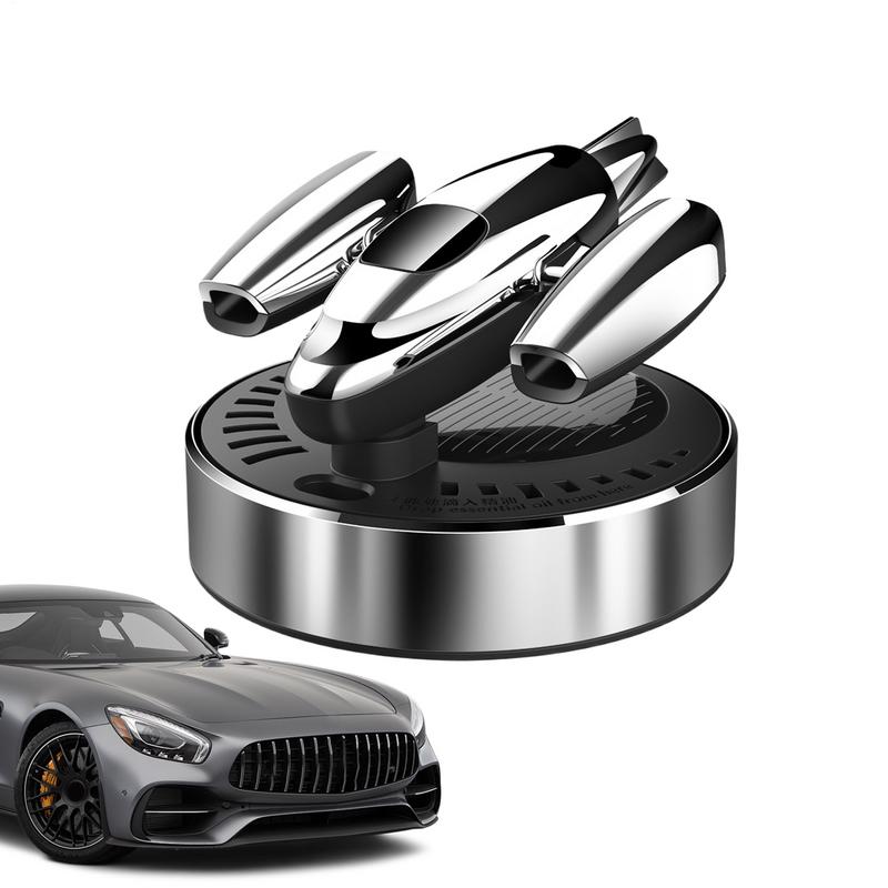 Solar Powered Air Freshener Car Fragrance Decoration Airplane Solar Powered Rotating Freshener Odor Neutralizer For Vehicle China Mainland