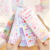 25 Sheets Sticker Book Colorful World Series Ins Style Basic Pattern DIY Memo Key Marking Stickers, Copperplate Paper+PET