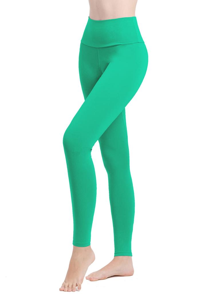 Rupa Stretch Cotton Yoga Long Emerald Size L Women's Leggings, High-Waisted, Length, Green,