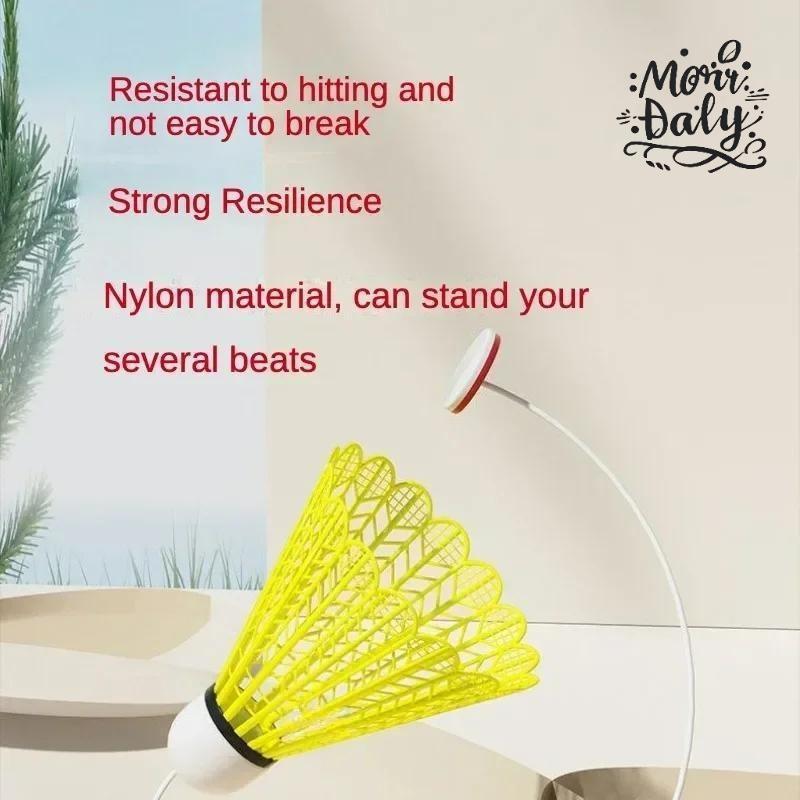 Daily A Personal Badminton Trainer Set, Versatile Nylon Racquet Trainer, Durable Indoor and Outdoor Play Equipment - Including 3 Shuttlecocks