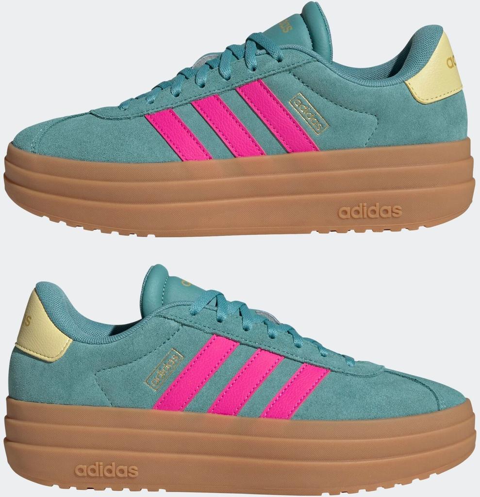 Adidas VL Court Bold Women Sneakers Powder Pink/shock Pink/powder Yellow