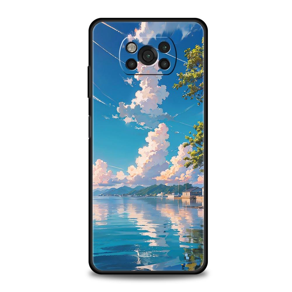 Funda de verano Sky para Phone Case For For Xiaomi Poco X6 X5 Pro X4 X3 NFC F5 Pro F4 F3 GT M5 M4 Pro 5G M3 C51 C50 C55 Cover