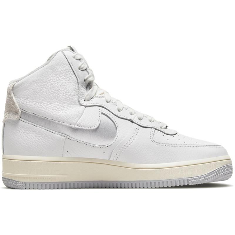 Nike Air Force 1 High Sculpt White Silver Women's Sneakers DC3590-101