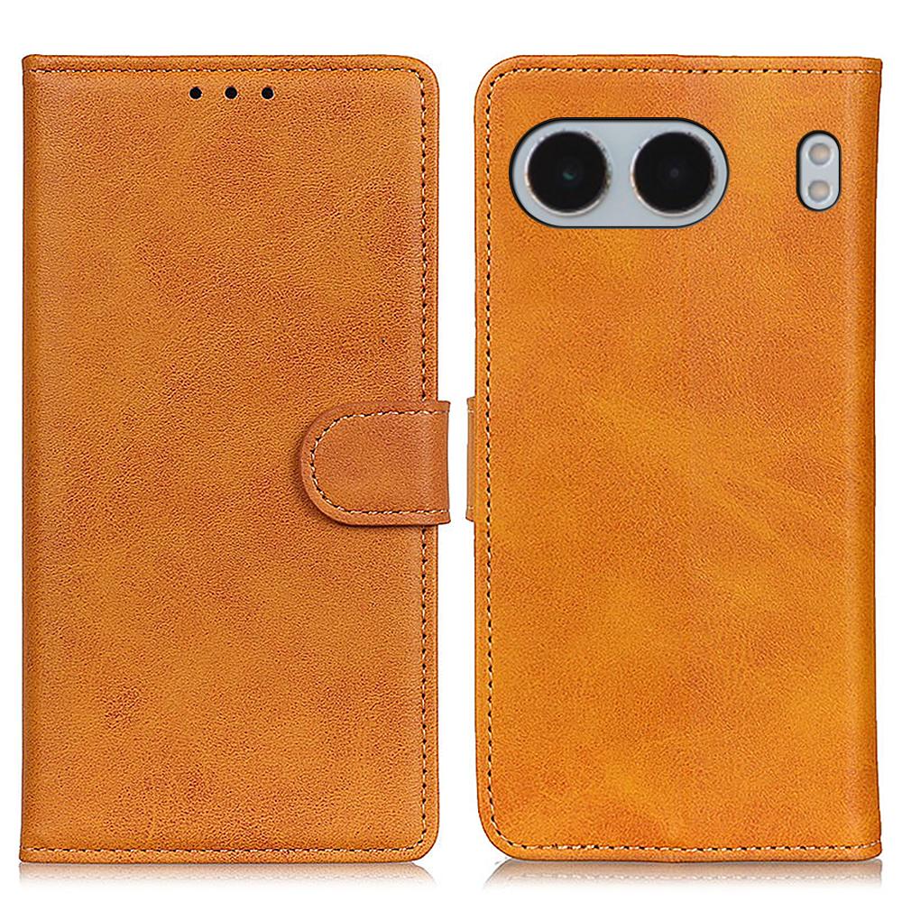 For OnePlus Nord 4 Stand Wallet Case Cowhide Texture Leather Phone Cover
