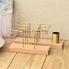 1pc Wood+metal Tissue Holder Tissue Holder Restaurant Desktop Decorations Hotel Tablecloth Rack Home Accessories Tissue Holder