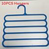 Modern Plastic 5tier Pants Rack With Multiple Storage For Closet Organization