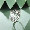 Bague pour femme design lotus simple et tendance Bijou délicat Accessoire cadeau