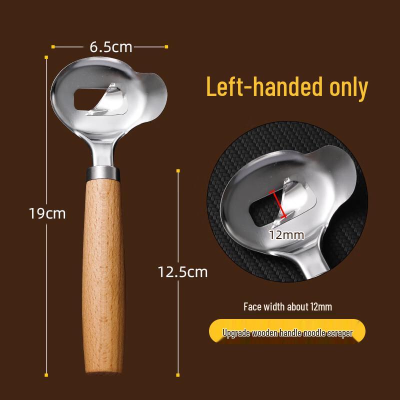 Left-Handed Wooden Handle Noodle Slicer