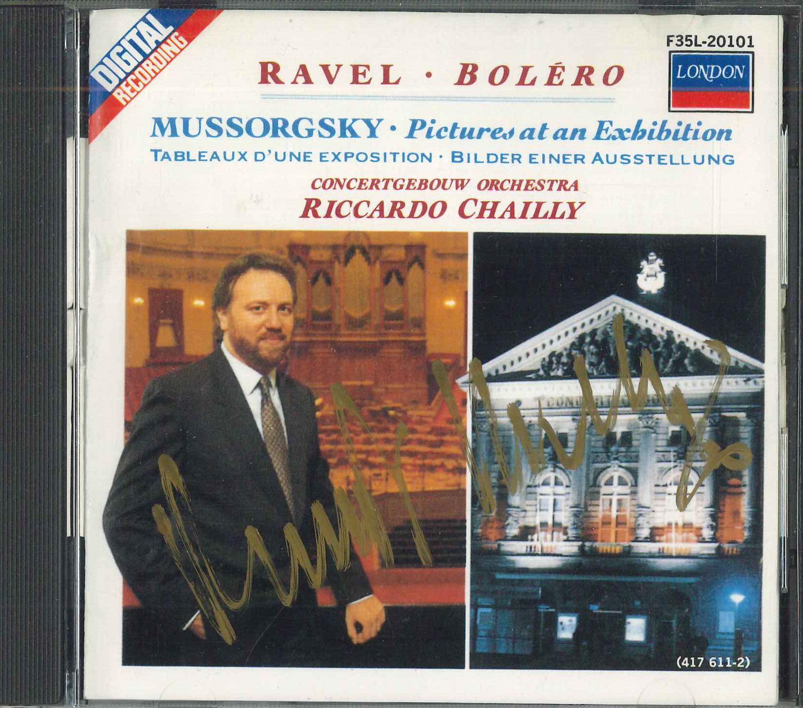 

CD RICCARDO CHAILLY - Ravel , BOLERO F35L20101 POLDOR Japan Obi Classical Used