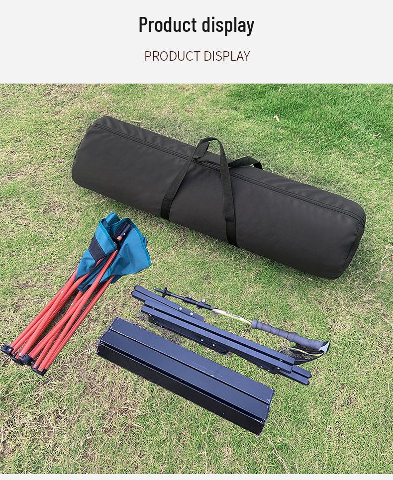 Waterproof Oxford Cloth Fishing Gear Bag: Outdoor Handbag for Rods, Reels, Lures, and Tent Storage.