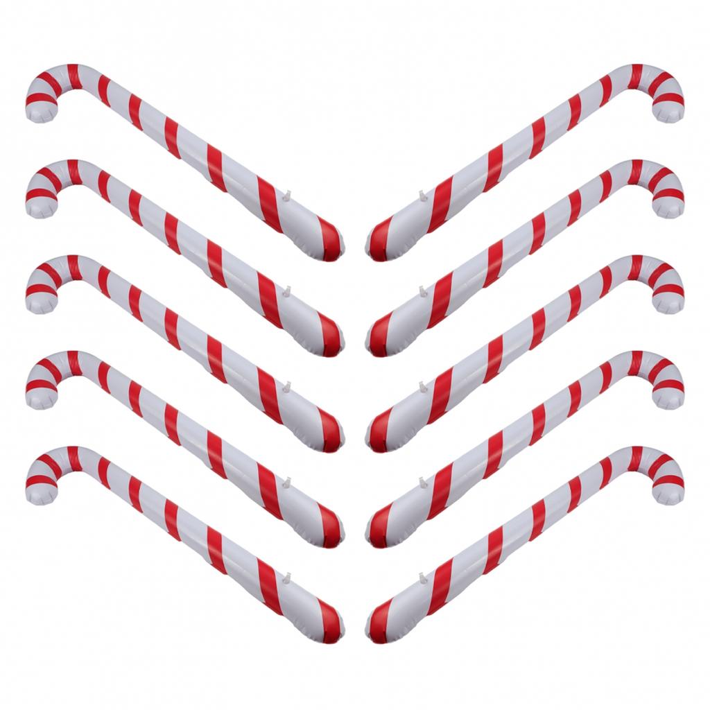 Inflatable Christmas Canes Santa Claus Decorations