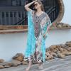 European Hot-Selling Plus Size Print Beach Robe & Bikini Cover-Up