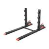 Pallet Forks, 1814 Kg Clamp On Pallet Forks, 149 Cm Total Length Heavy-Duty Tractor Fork with Anti-Tilt Bar & Adjustable Stabilizer Bar, Fit for