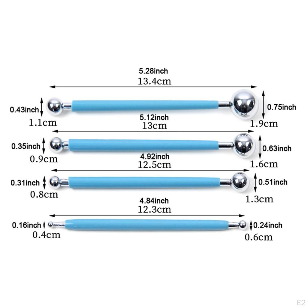 4 Count Ball Stylus Set for Pottery And Decoration Use