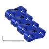 4PCS Braided Hose Separator Clamp Adapter 4AN 6AN 8AN 10AN 12AN Fuel Line Fitting Bracket Aluminum AN4 AN6 AN8 AN10 AN12