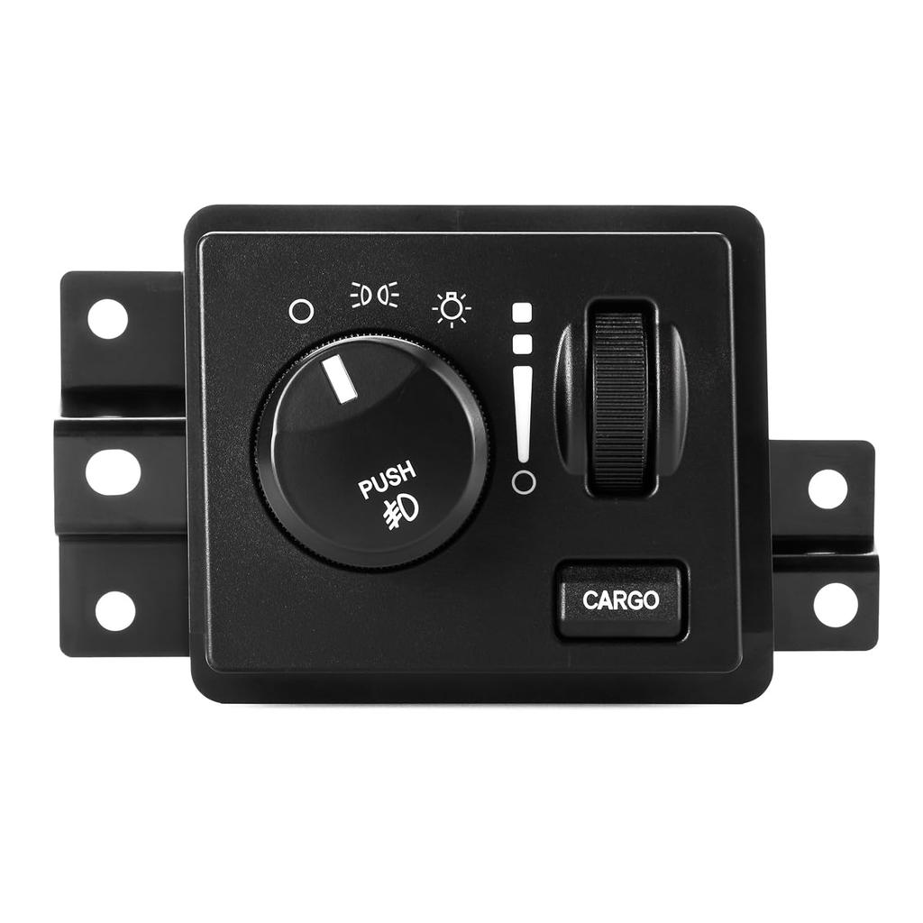 Headlight Switch Control For 2006-2009 Dodge Ram 1500 2500 3500, 2005-2010 Dodge Dakota, 2007-2009 Dodge Durango Fog Light Switch Headlamp Cargo Lamp