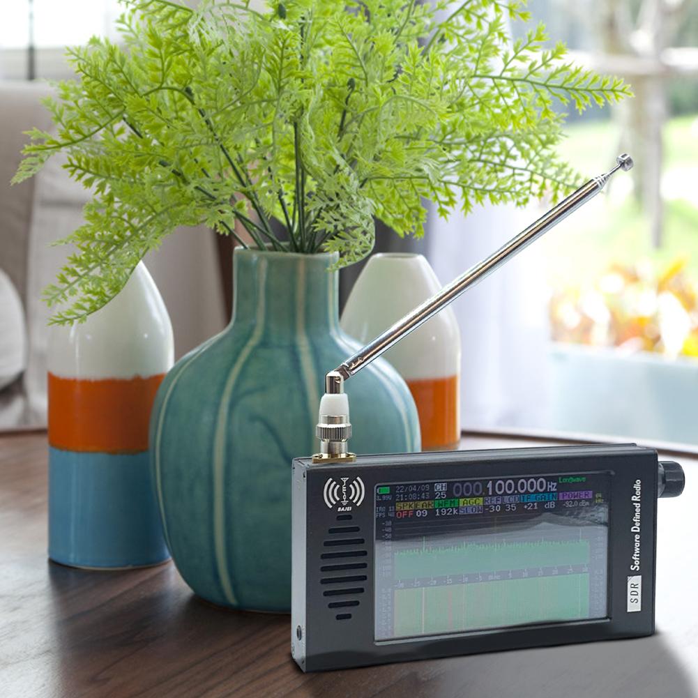 DSP SDR Radio Receiver Shortwave Radio Receiver 4.3 Inch Touch Screen with Headphone Antenna Jack for FM MW SSB CW HAM