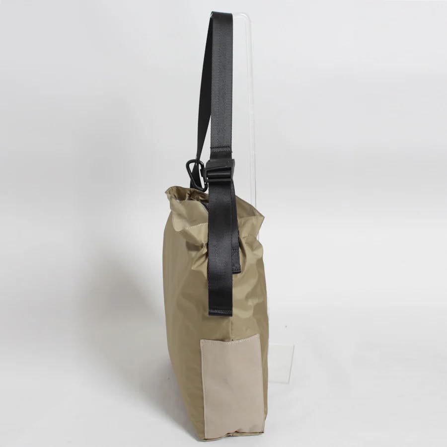 NOTIVE CARSON3 Shoulder Bag, Large Capacity, for Men and Women, Solid Color, Simple Design, NCPK-03 (ncpk-03-beige)