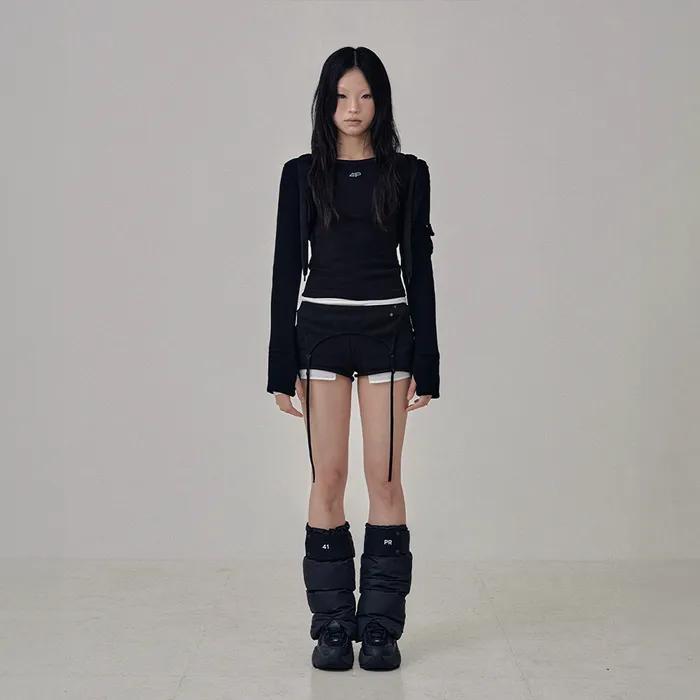 Pray Puff Leg Warmer / Black