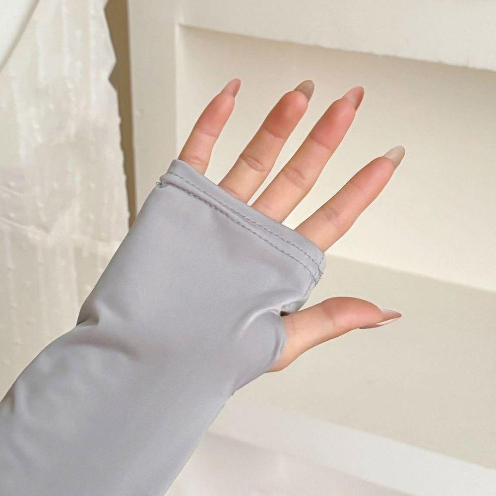 UV Protection Elastic Raglan Sleeve Shawl Ice Silk Arm Sleeves  Cycling Golf  Running Sports