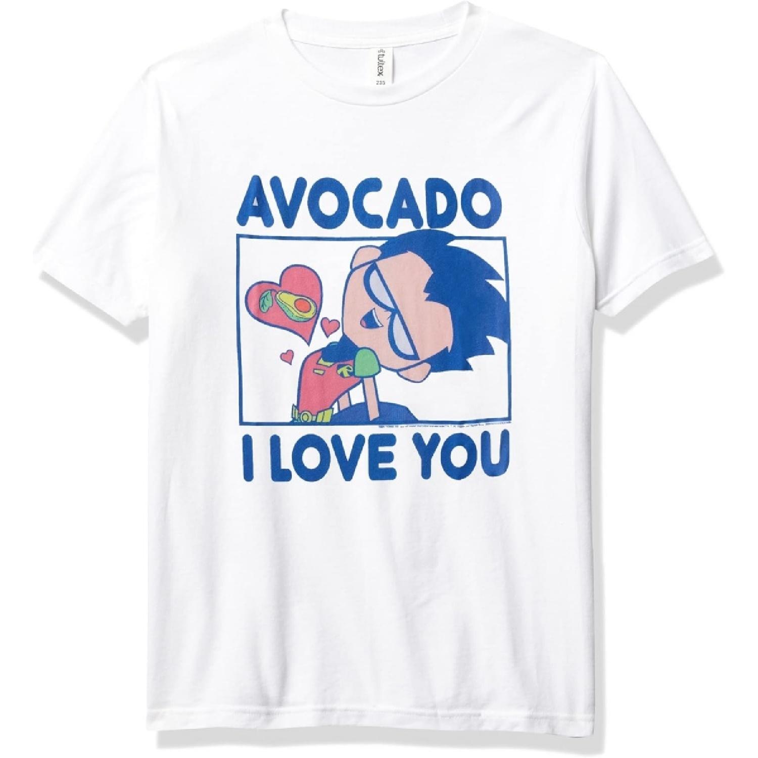 WARNER BROS Teen Titans Go Robin Plus Avocado Boy s Premium Solid Crew Tee S