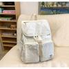 Casual Japanse Style Travel Backpack Ultralight Large Capacity School Bag Solid Color Outdoor Camping Bag Unisex