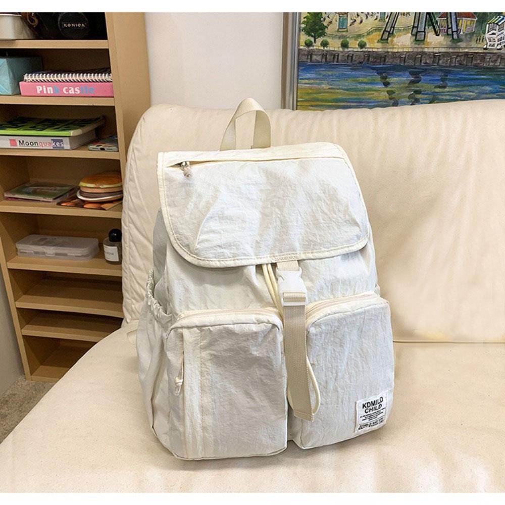 Casual Japanse Style Travel Backpack Ultralight Large Capacity School Bag Solid Color Outdoor Camping Bag Unisex