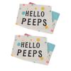 2Pcs Easter Garden Flag Polyester Weatherproof 2 Sided Decorative Bunny Yard Flag for Patio Terrace