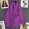 Women's Casual Solid Color Three-quarter Sleeve Pocket Shirt  Jacket