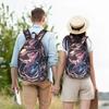Fashion Pokemon Theme Backpack Mew Mochilas Light For Work Retro Washable Rucksack