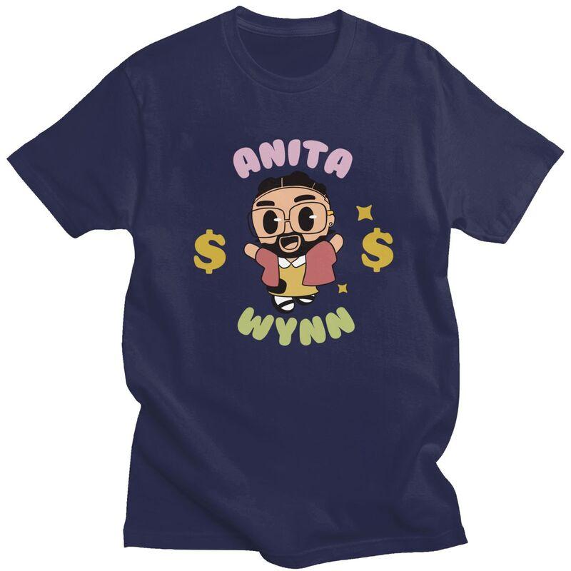 Custom Anita Max Wynn Mem T Shirt for Men 100 Cotton Tshirt Casual Tees Short Sleeve Tshirt Slim Fit Clothing Gift