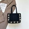 Retro Suede Single-shoulder Handbag, Rivet Handbag, Stylish Underarm Bag