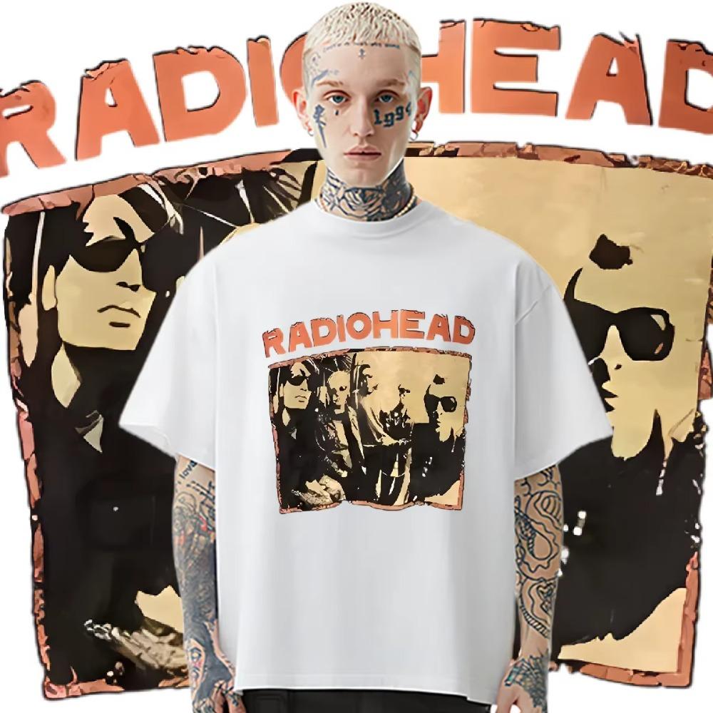 RADIOHEAD Tee Big Size Milk Fiber Clothes Harajuku For Men Woman T-shirt High Quality Loose Tees Fashion Summer Tops