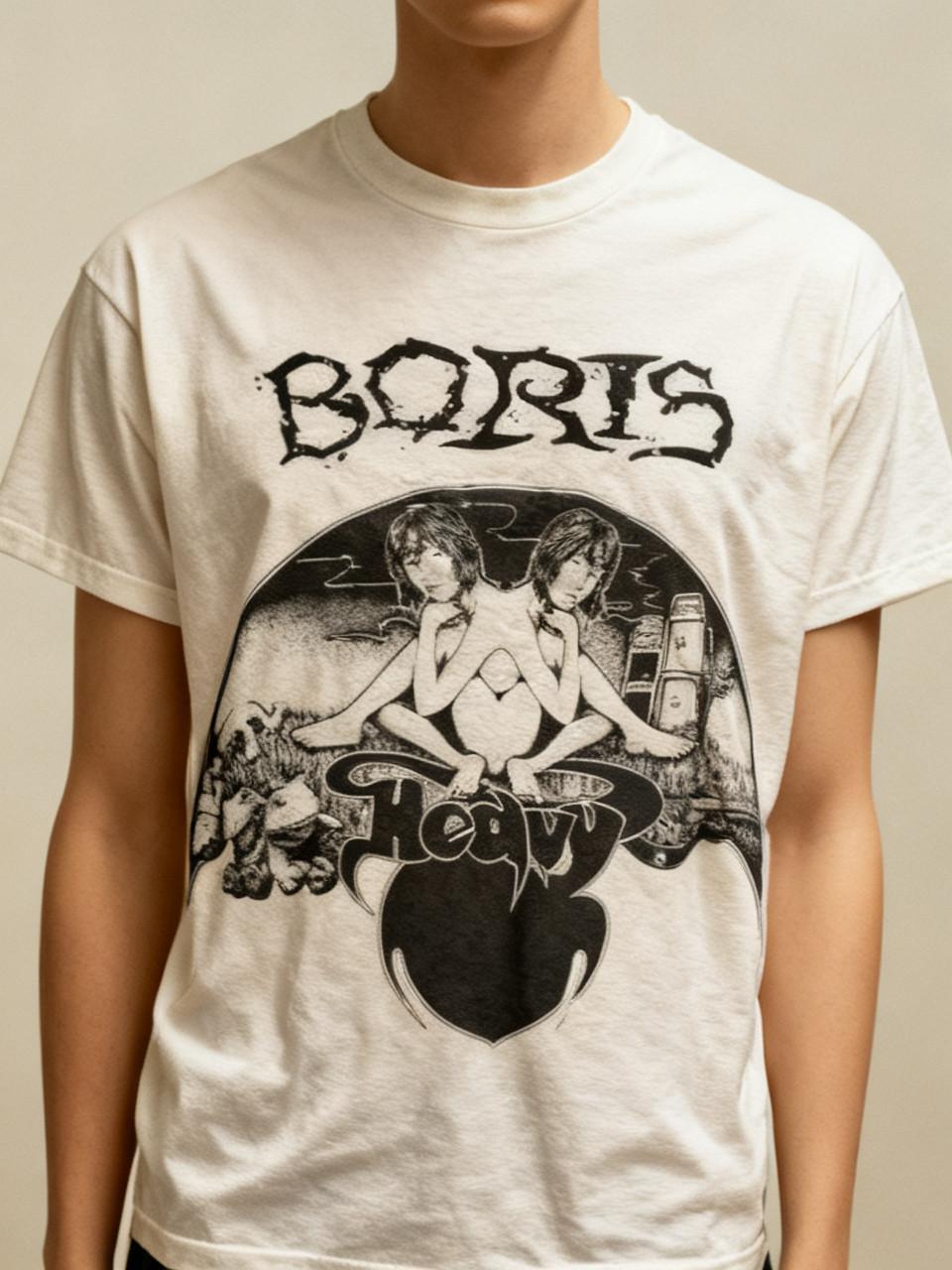Boris Band Heavy White T Shirt FULL Size S-5XL NWT L