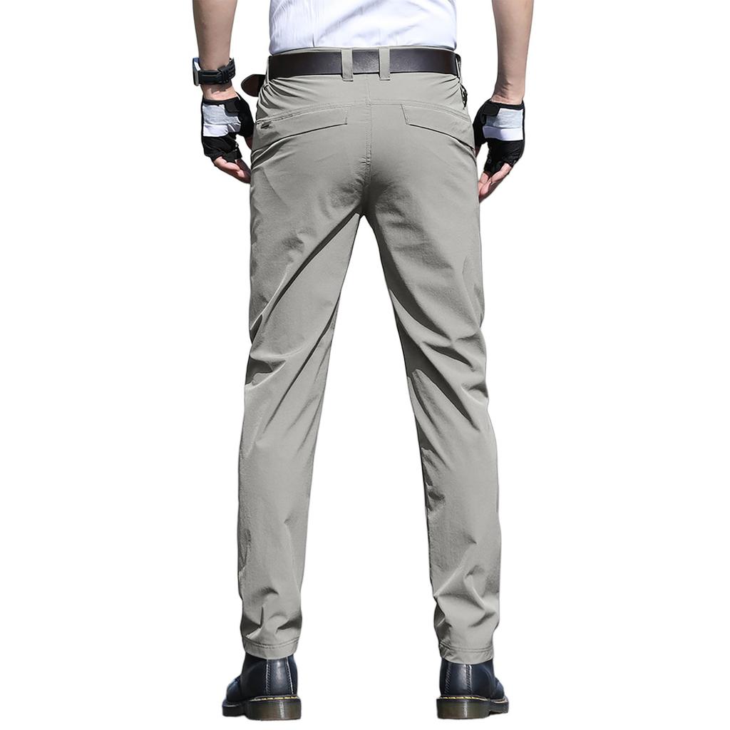 Men's  Work Pants Outdoor Work Fishing Camping Waterproof Wear-resistant Multi-Pocket Work Pants (Belt Not Included)