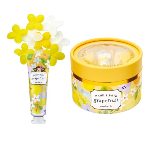 Sunherb Happy Petit Gift, Grapefruit Scent (Gift, Hand Cream and Bath Confetti Included)