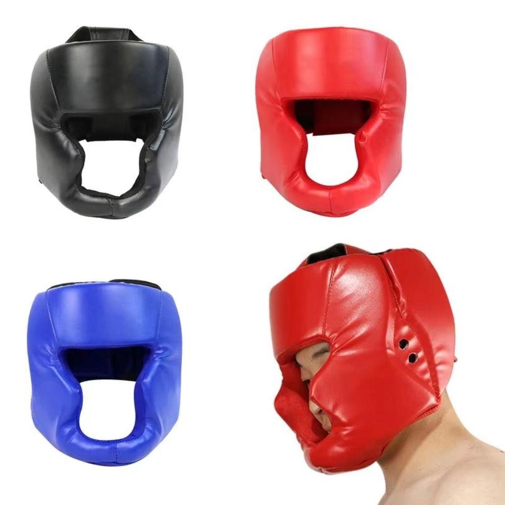 Full-Covered Taekwondo Head Gear Sanda Training Karate Head Guard Boxing Helmet  Adults Kids