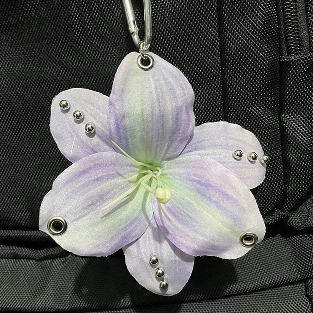 Keychains Imitation Flowers Pendant Keyring Bag Pendant Key Hanging Flower Keychain  Gift Jewelry