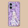 ReZero Emilia Waifu Handyhülle für Xiaomi 15 14 13 12 Mi 11 T Ultra Lite Pro S X 5G Bunter Druck Cover Hülle Hübsch