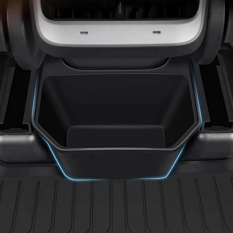 Tesla Model Y Juniper Rear Seat Storage Box 2025-2025 Center Console Organizer Backseat Trash Can Garbage Accessories