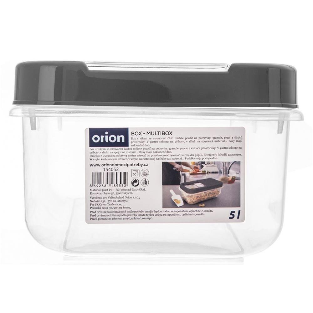 Gray Dispenser Storage Bin 5L