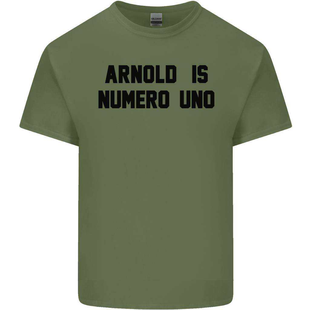 Arnold Is Numero Uno Schwarzenegger Gym Unisexs Light Cotton Tshirt