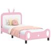 Struttura Letto per Bambini con Testiera Rosa 80 x 200 cm PU