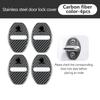 For Skoda 4PCS Car Door Lock Cover Stainless Steel Protection Accessories Rapid Octavia Derivative Enyaq-iV VisionS Yeti Scala